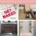 thumbnail image 4 of DizeyBoyo Get Naked Bath Mat Cute Black and White Bathroom Rugs Funny Non Slip Bathtub Decor Mats Super Absorbent Floor Carpet Machine Washable Bahtmat for Tub, Shower, Bedroom (16x24 inch), 4 of 5
