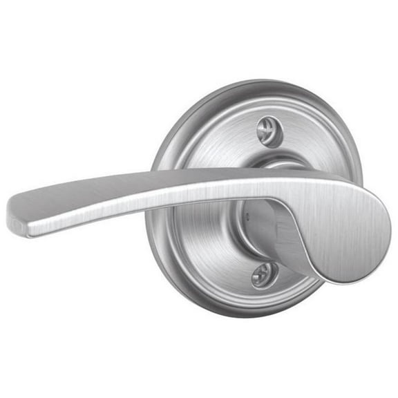 Schlage F170-MER-LH F-Series Merano Single Dummy Left Handed Door Lever, Satin Chrome