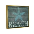 thumbnail image 2 of Stupell Industries It's Better At The Beach Starfish Jet Black Framed Floating Canvas Wall Art, 16x20, by Marilu Windvand, 2 of 5