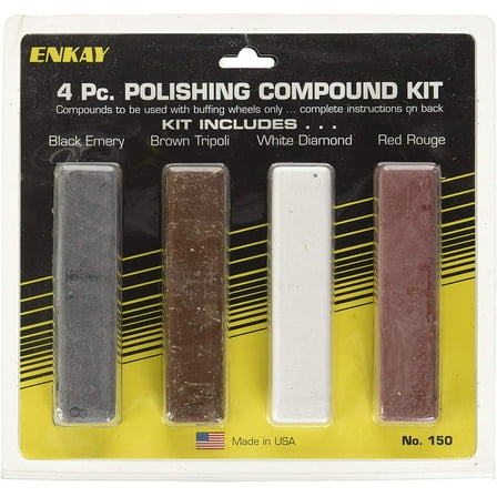 ENKAY - Jeweler's Rouge & Polishing Compound Kit, 4 pc. (U.S. Made)