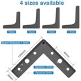thumbnail image 3 of Set of 4 Furniture Legs Load Up To 800Kg, 10Cm Modern Metal Triangle Shaped Table Leg, Hairpin Furniture Leg for Cupboard, Sofa, 3 of 5