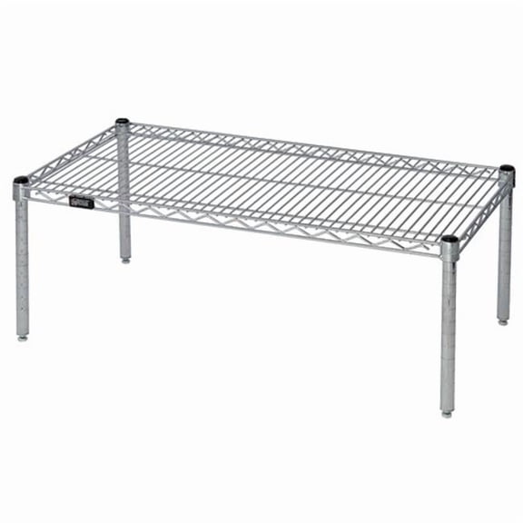 Quantum Storage 246014PC Chrome Wire Shelf Platform Racks, 24 x 60 in.
