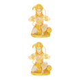 thumbnail image 3 of ZheElen BajranjBali Hanuman Sculpture Figurine Hindu God Statue Tabletop Bookcase Type1 2Set, 3 of 6