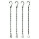 thumbnail image 1 of 4 cadenas colgantes de acero inoxidable con ganchos en forma de S para plantas, macetas, faroles y adornos, color negro, 1 of 8