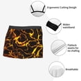 thumbnail image 3 of Pofeuu Orange Lightning Print Men’s Boxer Briefs, Moisture-Wicking Underwear, Regular,Trunk-Small, 3 of 5