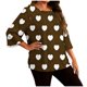 thumbnail image 3 of TaTaai Gradient Plus Size Long Sleeved T-shirt, Women's Round Neck Lightweight Top, All Seasons Garment, Casual Daily Party Dating Work Home Vacation Birthday Outfit, Hand Wash Gift, 3 of 6