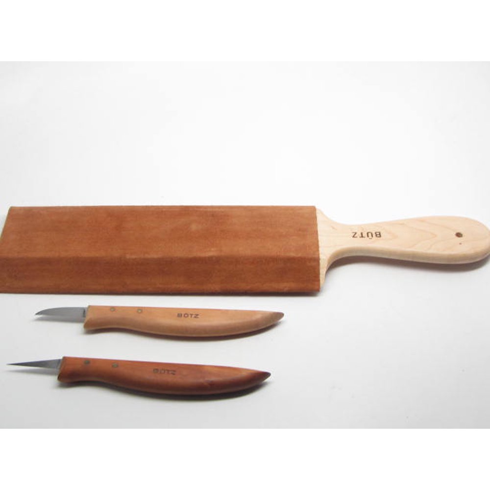 Rick Butz Woodcarving Knives & Strop Whittling Detail Caricature Chip