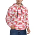 thumbnail image 2 of Sikiie Cute Watermelon Men's Hoodie, Essentials Hoodie, Sweatshirt, Pullover Hooded Sweatshirt for Men-X-Large, 2 of 7