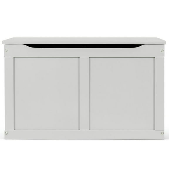 YYAo Storage Chest, Toy Chest Toy Box,Safety Hinge Wooden Chest Organizer Toy Storage Box-Gray