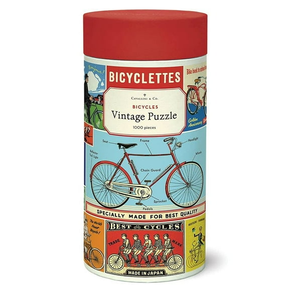 Cavallini Casse-Tête Vintage Vélos, 1000 Pcs