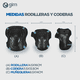 thumbnail image 3 of Set de Rodilleras y Coderas - Ideales para Biclicleta, Patineta ó Patín - Talla Mediana - Resorte Ajustable - 6 Piezas en Total - Incluye Protectores para Mano Gim Sports Qj-330, 3 of 4