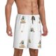 thumbnail image 2 of Balery Rabbit Blowing Dandelions Pantalones cortos de pijama de punto de algodón para hombre con cinturilla y bolsillos-Large, 2 of 6