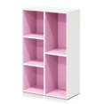 thumbnail image 1 of 11069WH-PI Étagère Ouverte Réversible 5 Cubes, Blanc & Rose, 1 of 1