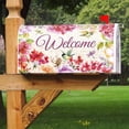 thumbnail image 6 of Welcome Pink Flower Mailbox Covers Magnetic Post Box Cover Wraps Oversized 25.5x21 Inches for Garden Yard Decor, 6 of 6