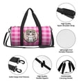 thumbnail image 6 of ZICANCN Cat Avatar Plaid Unisex Travel Duffle Bag - Sports Tote Gym Bag Airplane Weekenders Bags for Women Men, 6 of 8