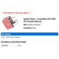 thumbnail image 2 of Relay - Compatible with 2007 Honda CR-V, 2 of 2