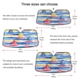 thumbnail image 5 of Yayeee Car Windshield Sun Shade Universal Fit Front Visor Protector, Red Hand Drawn Sailboats, 5 of 8
