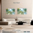 thumbnail image 3 of Elephant Stock Tropical Trees Paradise Wall Art - Horizontal Canvas Wall Art - Living Room Wall Decor - Beach Canvas - White And Blue Decor By Julie Derice - 51" x 34", 3 of 4