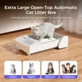 thumbnail image 5 of Open-Top  Cleaning Litter Box 2026 Upgraded  Large Automatic  Litter Box with App Control Safety Sensors Odor Control Easy Clean Includes 5 lbs Premium  Litter for Multiple Cats, 5 of 8