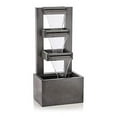 thumbnail image 1 of Alpine Corporation Fontaine Industrielle Moderne en Métal Multi-Niveaux de 43 Pouces de Haut, Gris, 1 of 5
