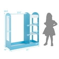 thumbnail image 2 of Gymax 39.5" Blue MDF Solid Wood Kids Dress-Up Armoire Dresser, Easy to Assemble and Clean, 2 of 9