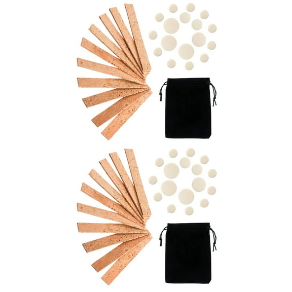 MLINS 2 Sets  of  Clarinet Woodwind Instrument Pads Cork Replacement Clarinet Neck Joint Cork