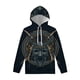 thumbnail image 3 of Sudadera con capucha con estampado de samurái japonés para hombre y mujer, sudadera con capucha con estampado artístico en 3D, manga larga, holgada, informal, para calle, 3 of 5