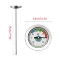 thumbnail image 2 of Soil Long Stem, Waterproof, for and Transplanting Garden Temperature Measurement 10~76°C, 2 of 8