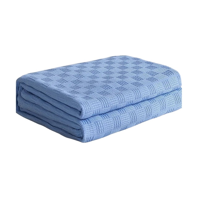 Blanket for Summer Knitted Gauze Covering Blanket Layer, Thread Blanket towel, Double-Layer Conditioning, Summer Blanket