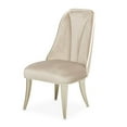 thumbnail image 3 of Michael Amini Villa Cherie Velvet Side Chair in Hazelnut Brown (Set of 2), 3 of 16