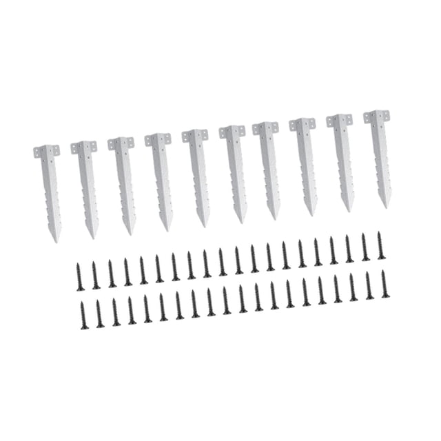 S SERENABLE 10 Pcs Supports de Chemin de Fer pour Bordures de Jardin