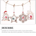 thumbnail image 3 of Decoración de árbol de Navidad, suministros de vacaciones, colgador de puerta, juguete para chico, adornos navideños de tamaño compacto, Kits de decoración para fiestas Forma de copo de nieve Bearachild HA069469-03, 3 of 6