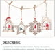 thumbnail image 4 of Advancent Decoración del árbol de Navidad Suministros de vacaciones Accesorios para el hogar Colgador de puerta Artesanía de Tamaño Kits de decoración para fiestas Forma de copo de nieve, 4 of 6