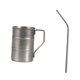 thumbnail image 2 of Taza de camping de acero inoxidable ligera y práctica, ideal para café o leche. gris con paja, 2 of 9