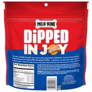 Milk Bone Peanut Buttery Dipped Dog Biscuits with Jif Peanut Butter, 12 oz Bag