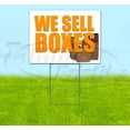 thumbnail image 1 of We Sell Boxes (18" x 24") Yard Sign, Includes Metal Step Stake, 1 of 6