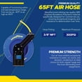 thumbnail image 3 of Goodyear TRI-L808204G 0.5 in. x 65 ft. Retractable Air Hose Reel, 3 of 6