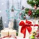 thumbnail image 5 of Adornos navideños, regalos navideños, adornos para árbol de Navidad, decoración de habitación, estrella de peluche, decoración navideña, regalo, festival., 5 of 6