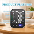 thumbnail image 3 of BDUN Upper Arm Blood Pressure Monitor with 2x120 Memory, Adjustable Cuff (8.7"-12.6"), Large LED Display, 3 of 7