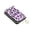 Neon Purple Leopard Print, variant on PU Leather Zipper Card Case Credit Card Holder Small Wallets Black and Red Leopard Print