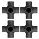 thumbnail image 5 of Tubería De PVC, 10 Piezas Conector De Tubería De Plástico De PVC Accesorios De Tubería De PVC De 6 Vías Conectores De Tubería De PVC Accesorios De Codo De Esquina De Tubería, 5 of 7