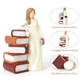 thumbnail image 7 of Teacher Appreciation Gifts for Book Lovers, Shelf & Desk Decor Figurine for Bookworms, Graduates, Cozy Home Office Reading Statue Decoration, 7 of 7