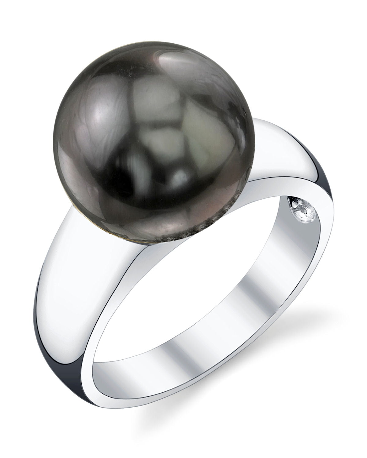10mm Tahitian South Sea Cultured Pearl Abigail Ring in 14K Gold ...
