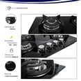 thumbnail image 3 of PARRILLA A GAS DE CRISTAL TEMPLADO 4 QUEMADORES MARCA GRAVITA, 3 of 5