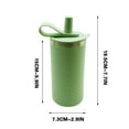 thumbnail image 5 of Straw Water Bottle under $5! CQCYD 450ml Straw Water Bottle with Lid, Sports Silicone Drinking Cup, Leak Proof Flip Top Bottle, No Spill Portable Water Cup, BPA Free Travel Water Bottle, 5 of 9