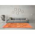 thumbnail image 3 of Ahgly Company Indoor Rectangle Abstract Orange Modern Area Rugs, 4' x 6', 3 of 4
