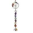 thumbnail image 2 of 5Pcs 7 Chakra Crystal Pendant under $5! Yannianjz 7 Color Chakra Stone Pendant, Hand Woven Crystal Gemstone Hanging Ornament, Healing Stone Decoration for Home, Office, Gift, 2 of 9