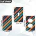 thumbnail image 7 of Yayeee Blank Wall Plate Cover 1-Gang 4.5"x2.7" Home Unused Decorative Outlet, Retro Stripes, 7 of 7