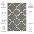 thumbnail image 6 of Safavieh Courtyard Becky Geometric Indoor/Outdoor Area Rug, Gray/Beige, 4' x 4' Square, 6 of 10