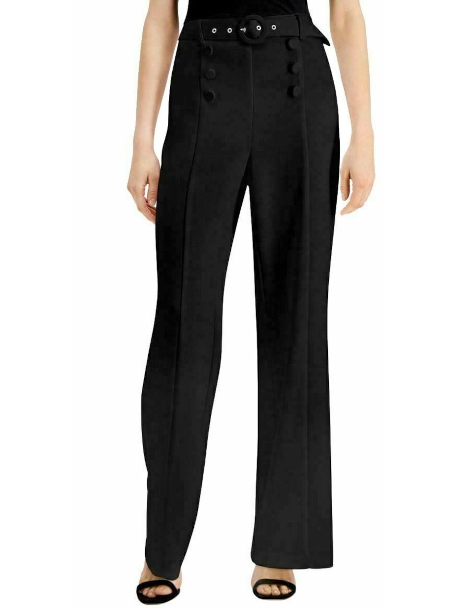 plus size black flare pants